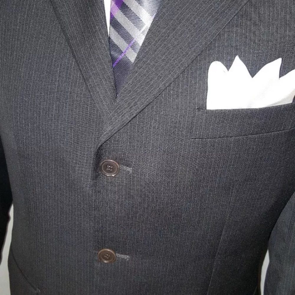Black Pine Stripe Three Button! - image 4